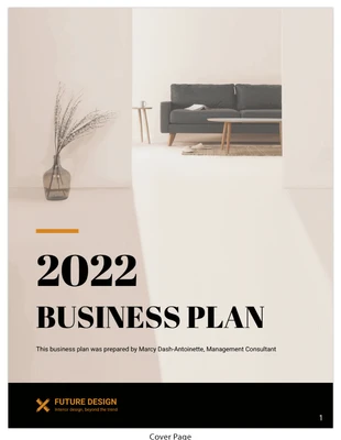 premium  Template: Piano aziendale per consulenti di design