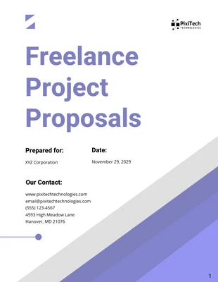 premium  Template: Freiberufliche Projektvorschläge