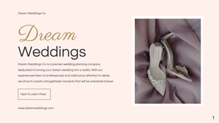 Free  Template: Presentazione di nozze rosa