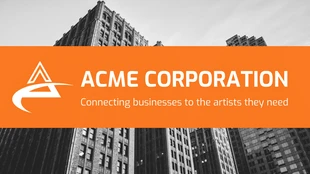 business  Template: Pitch Deck corporativo