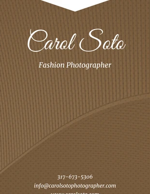 business  Template: Elegante tarjeta de visita de fotógrafo