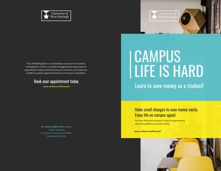 premium  Template: Brochure d'information financière en caractères gras foncés