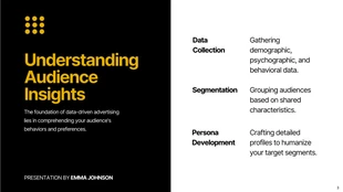 Simple Black, White, and Yellow Advertising Presentation - page 3