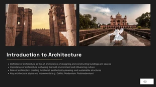 Black Gold Minimalist Architecture Presentation - Página 2