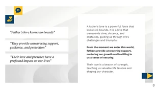 Minimalist Yellow and Dark Blue Father's Day Presentation - Pagina 3