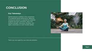 Green And White Minimalist Sports Presentation - Página 5