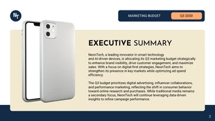 Marketing Budget Cloud Bubble Presentation for Businesses - page 2