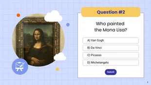 Blue and Yellow Fun Quizzes Presentation - page 3