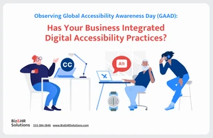 business accessible Template: عرض تقديمي حول دمج إمكانية الوصول الرقمي للشركات