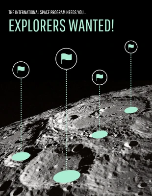Free  Template: Poster spaziale