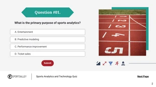 Grey Colorful Simple Sports Quizzes Presentation - Página 2