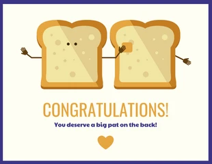 premium  Template: Carino il biglietto di congratulazioni