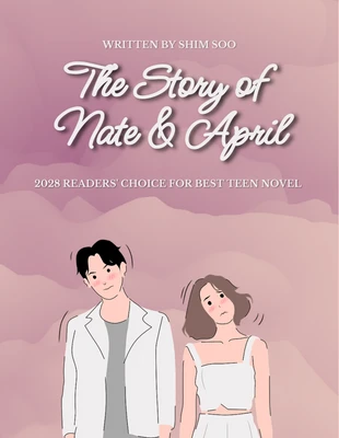 Free  Template: Livro de romance adolescente fofo rosa Cove