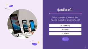 Purple Pink Yellow Illustration Quiz Presentation - page 2
