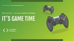 premium  Template: Banner Twitch generale lime