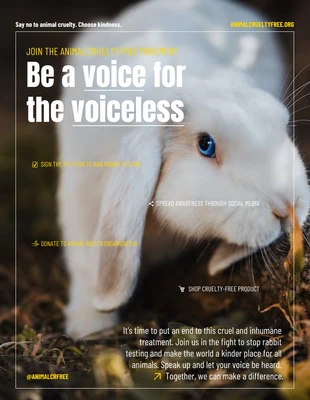 Free  Template: Affiche de la campagne des animaux de fond photo