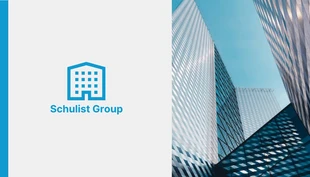Free  Template: Cartão De Visita Corporativo Minimalista Azul E Cinza Claro