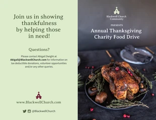 Free accessible Template: Thanksgiving-Broschüre