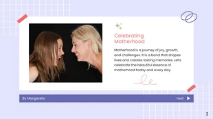 Purple light simple happy mother day presentation - صفحة 3