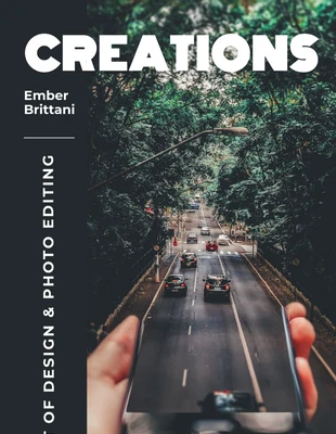 premium  Template: Copertina del libro di progettazione grafica per il fotoritocco creativo