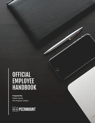 Free  Template: Exemplos de manuais de funcionários