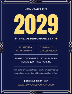 Free  Template: Silvester-Flyer