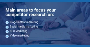 business  Template: Ricerca sui concorrenti Post su Facebook