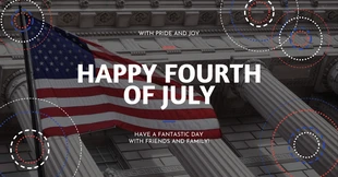 Free  Template: Feuerwerk zum Unabhängigkeitstag Facebook-Post