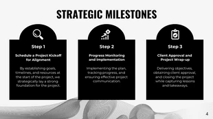 Black And White Modern Minimalist Business Professional Presentation - Seite 4