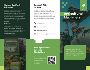 premium interactive Template: Brochure sulle macchine agricole