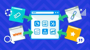 premium  Template: Links SEO Strategie Blog Überschrift