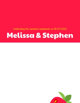 Free  Template: Geofiltro Snapchat per dolci matrimoni