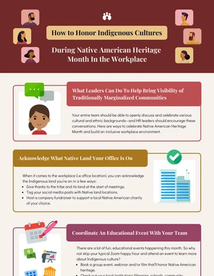 business  Template: Infografica dei nativi americani