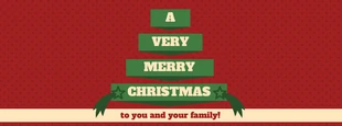 Free  Template: Albero di Natale Banner di copertina per Facebook