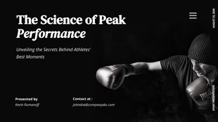 business  Template: Apresentações de esportes fotográficos escuros