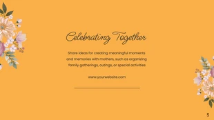Simple Shapes Yellow Mother's Day Presentation - Pagina 5