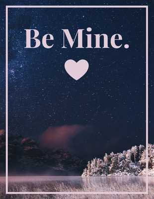 Free  Template: Karte zum Valentinstag
