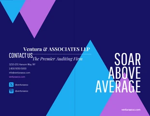 business  Template: Brochure bi-pli de marketing moderne et sombre