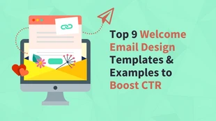 Free  Template: نرحب بتصميمات البريد الإلكتروني لرأس مدونة CTR