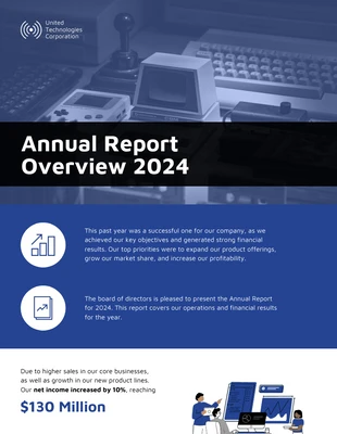 business  Template: نموذج معلومات التقرير السنوي