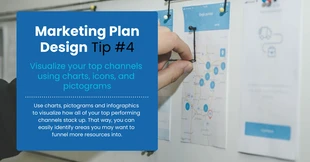 Free  Template: Messaggio Facebook di Blue Marketing Tip