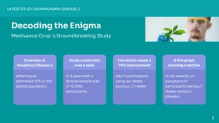 Emerald Green Purple Clean Medical Presentation - Página 3