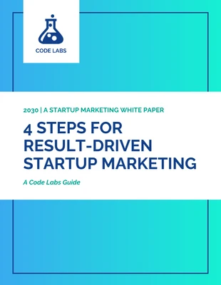 business  Template: Gradient Startup Marketing White Paper Template