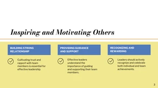 Simple Elegant Yellow and Blue Leadership Presentation - page 3