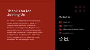 Simple Red and Black Conference Presentation - Página 5