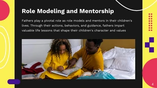 Yellow Colorful Maximalism Aesthetic father's day presentation - Página 4