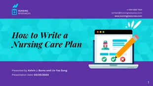 business  Template: التمريض باوربوينت