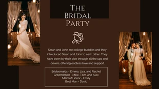 Brown Minimalist Wedding Presentation - Pagina 3