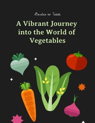 Free  Template: Capa para Ebook Vegetal Preto Colorido