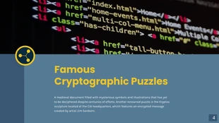 Dark Blue Cryptography Cool Presentation - Pagina 4